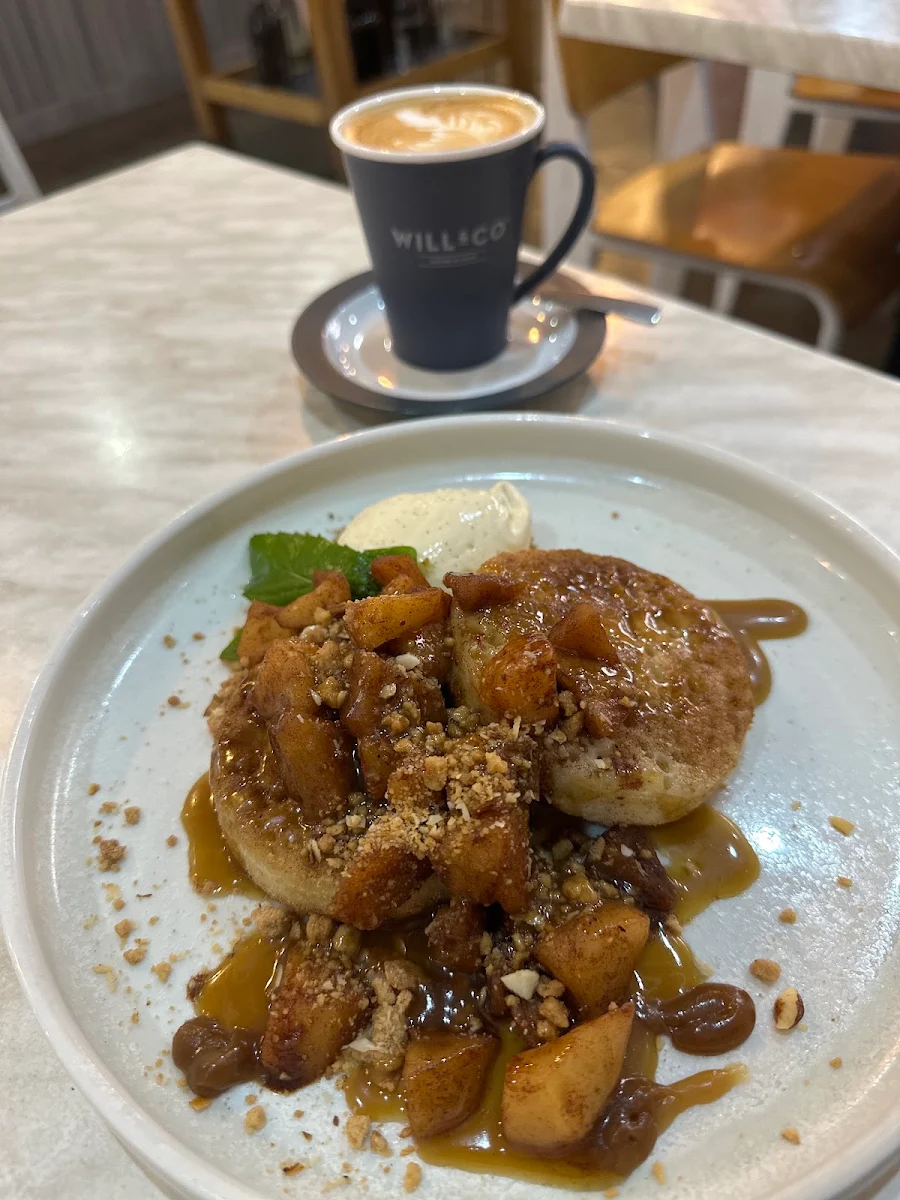 Apple Crumble Crumpets