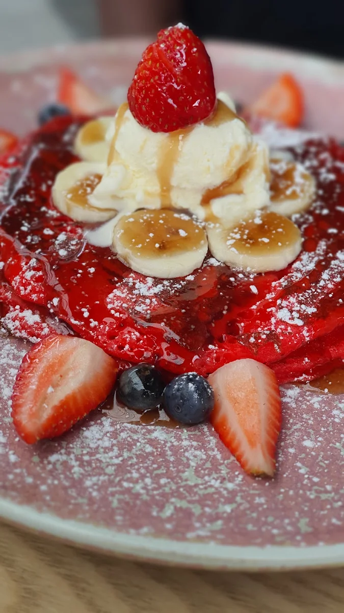 Red Velvet Pancakes