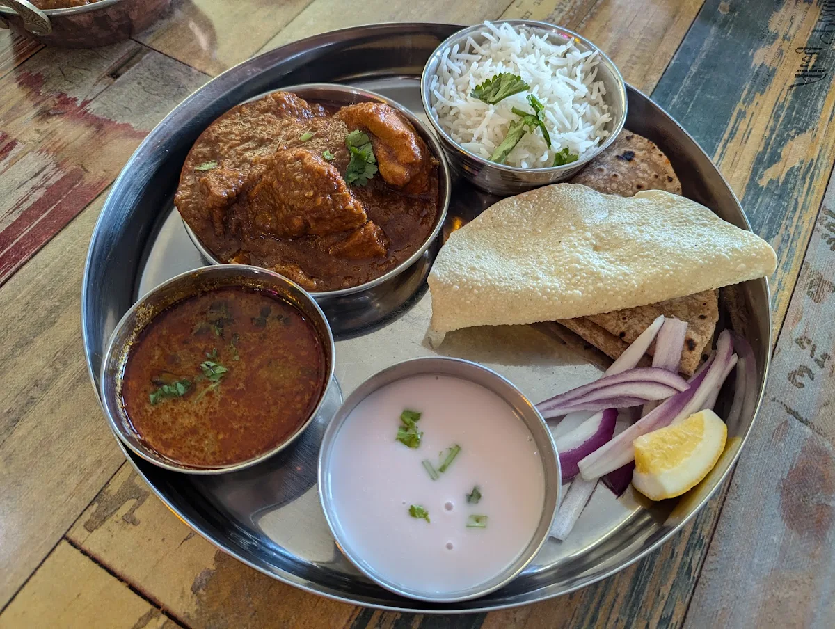 Railway Goat Curry Thali