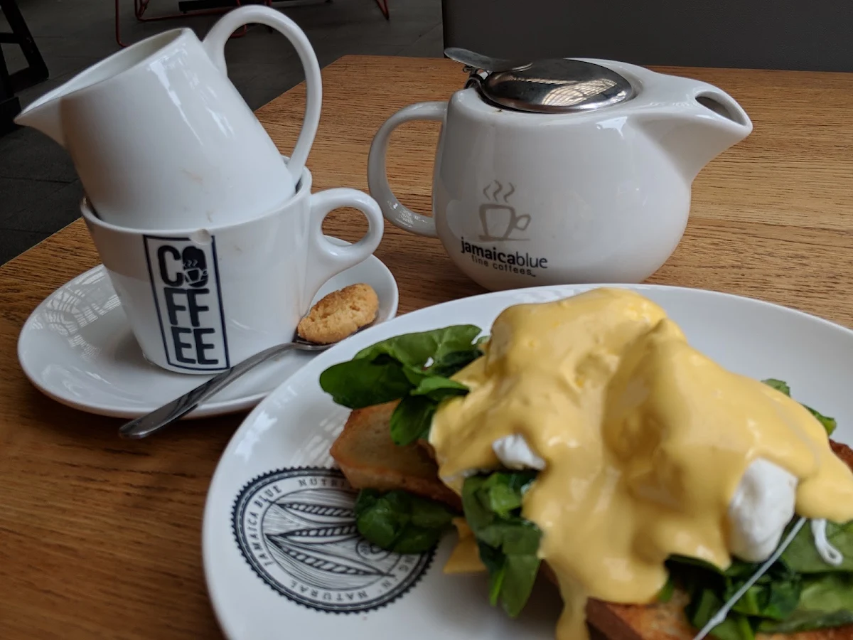 Eggs Benedict, Jamaica Blue Liverpool Hospital