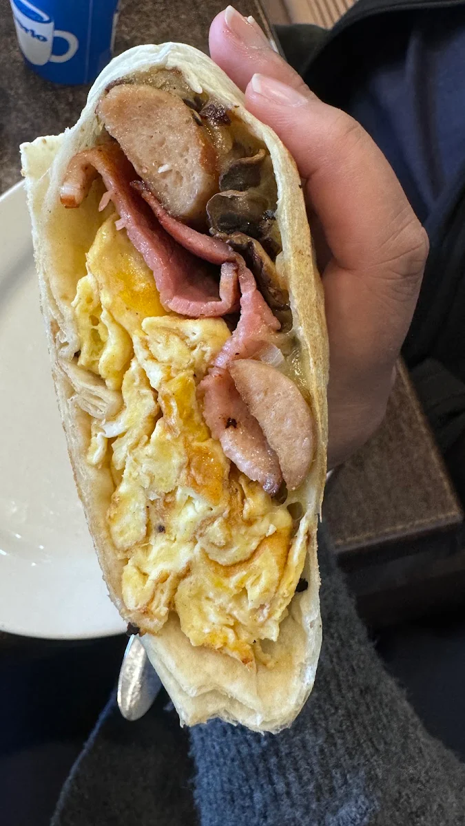 Bacon & Egg Wrap, The Cotton Mill Gladstone