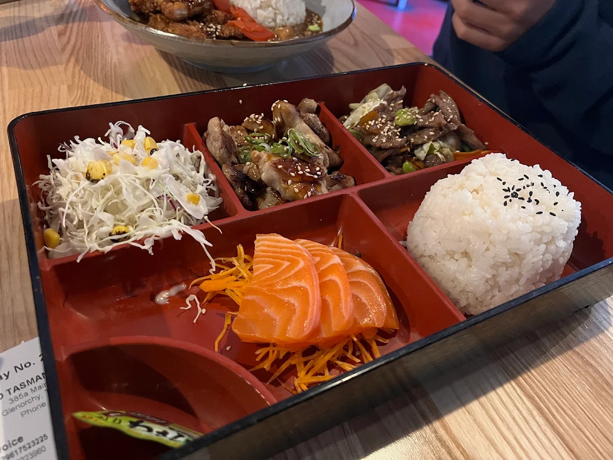 Salmon Sashimi Bento, Bento Glenorchy
