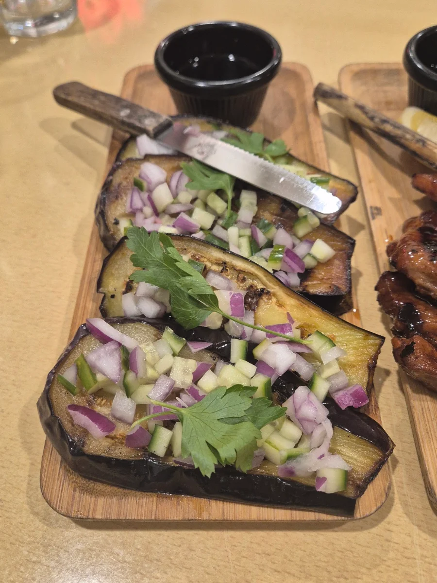 Grilled Eggplant Pico De Gallo