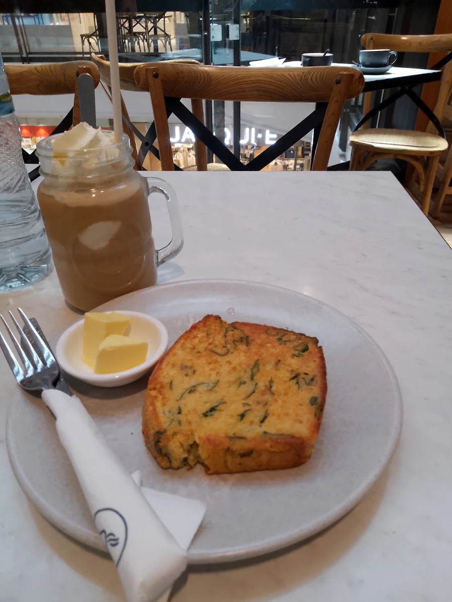 Parmesan Corn Bread, Jamaica Blue Karrinyup