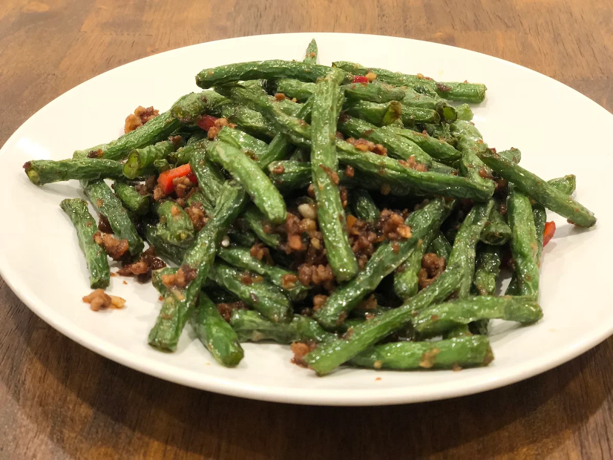 Dry-Fried Green Beans with Minced Pork
