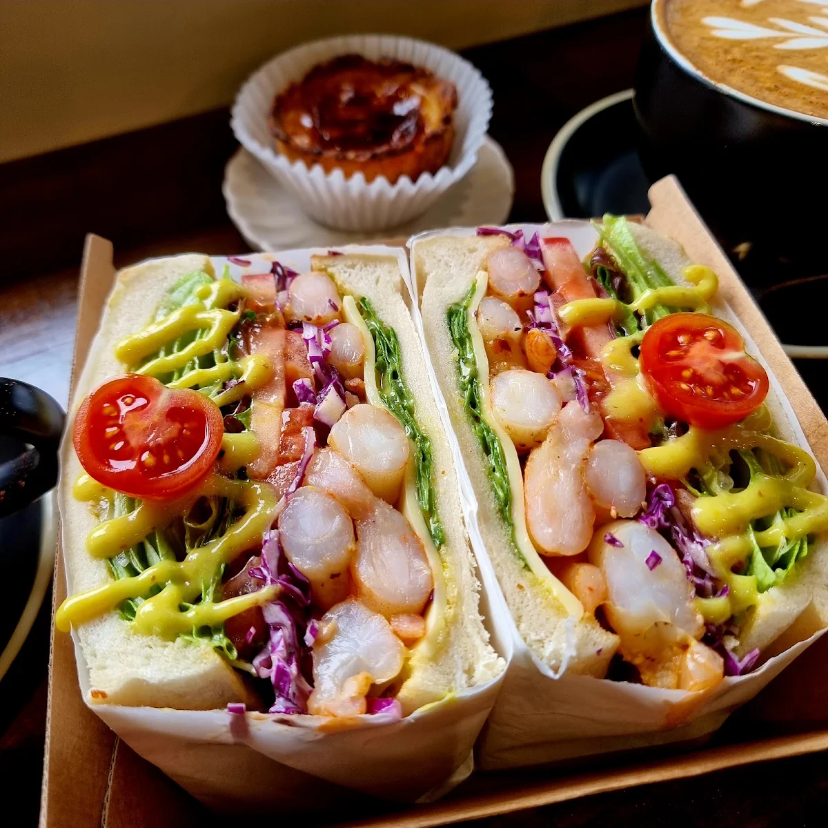 Garlic Prawn Sando
