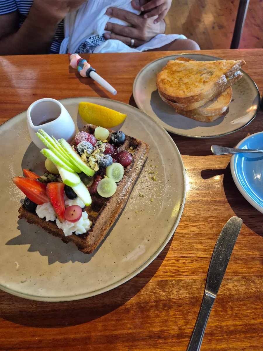 Waffles, Celeste Cafe & Restaurant