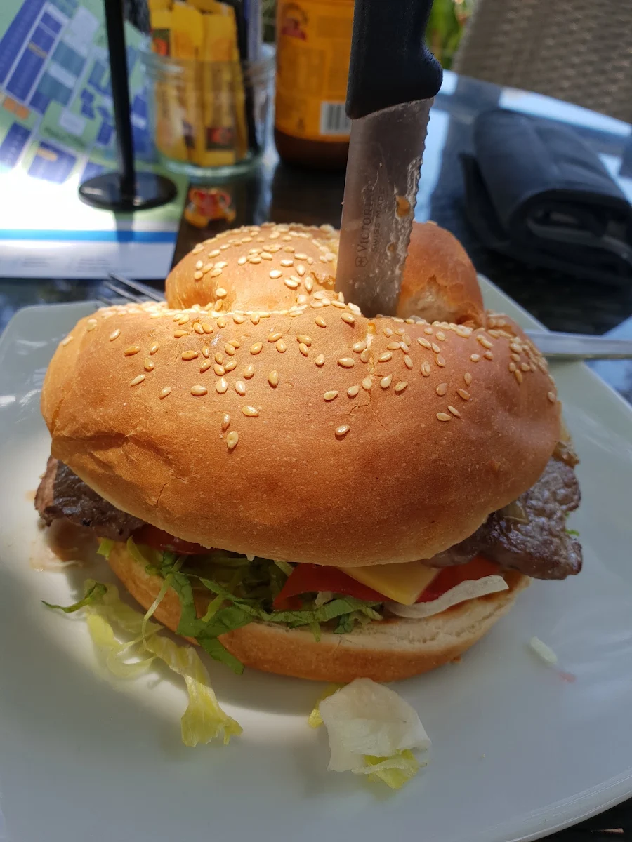 Steak Burger, Salty Seas Cafe