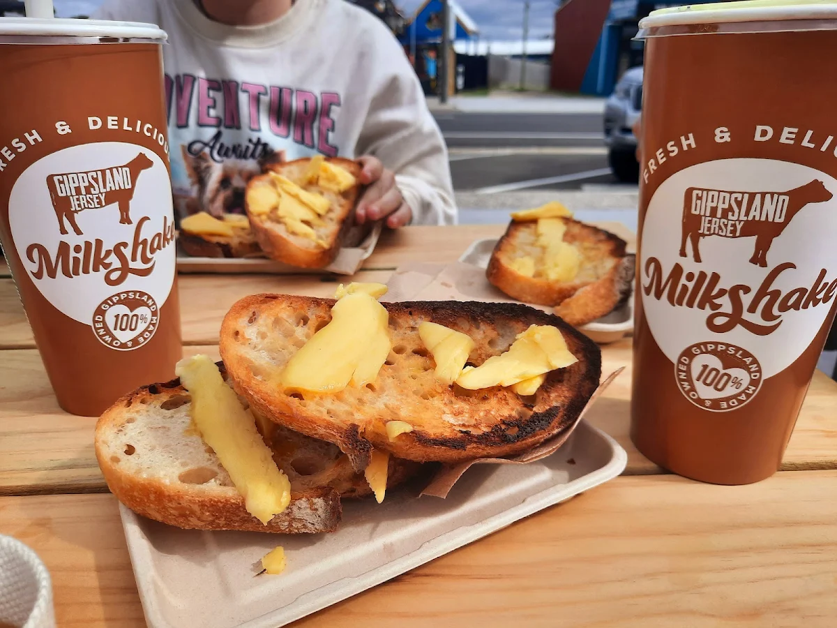 Toast, Gippsland Jersey Milkshakes Van