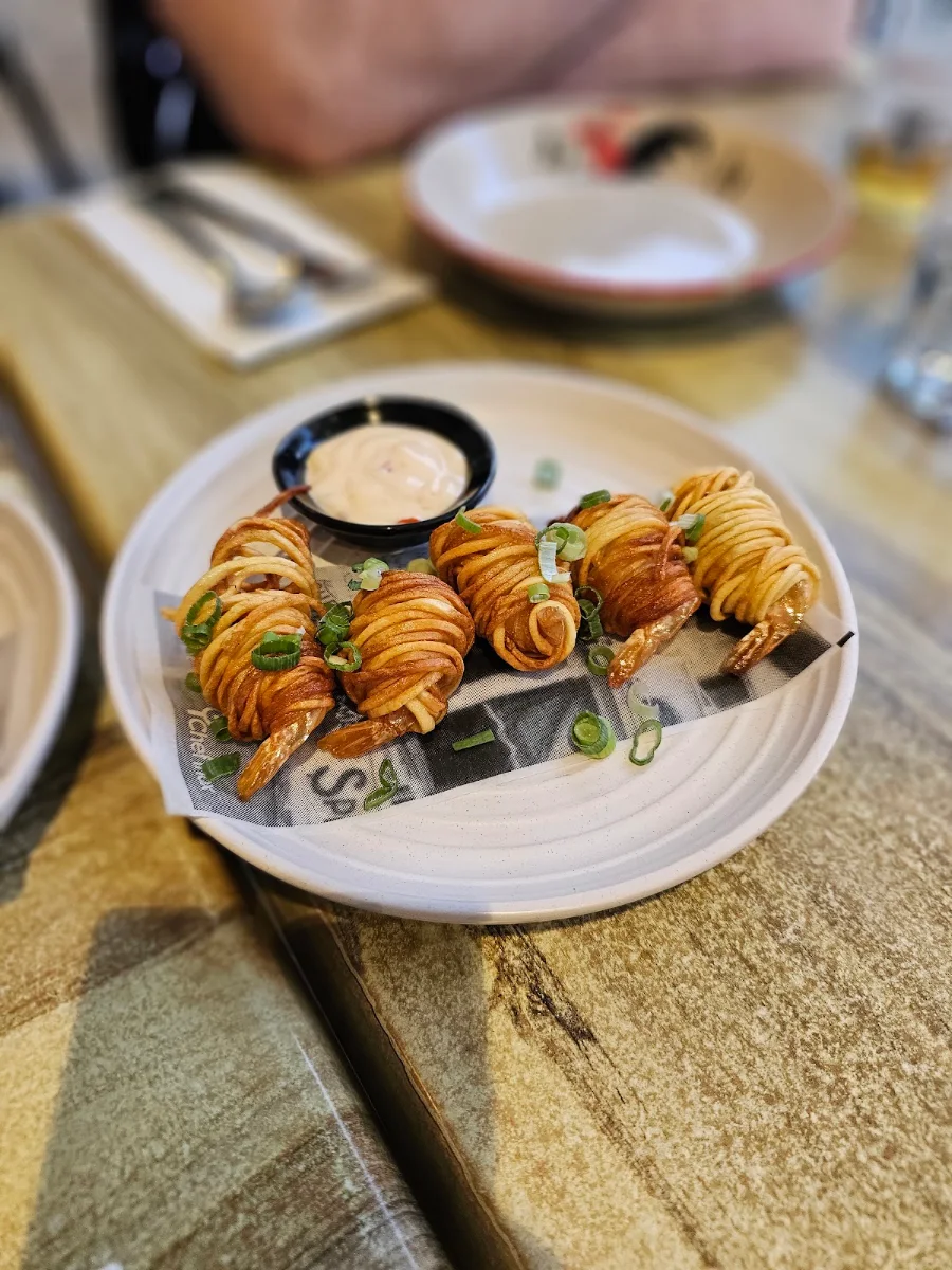 Prawn Potato Wrap, Thai House Helensvale