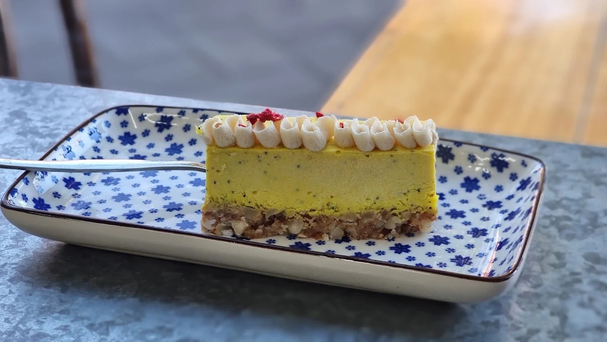 Passionfruit Raw Slice, Chickpea Cafe