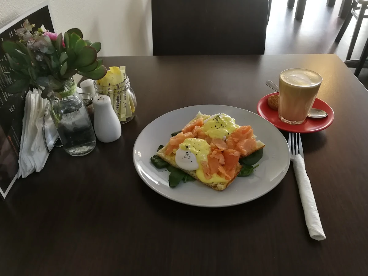 Eggs Benedict with Additional Salmon