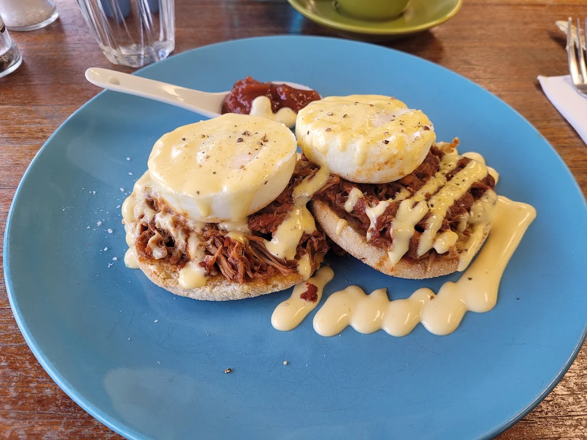 Pulled Pork Benny, The Butter Factory Cafe