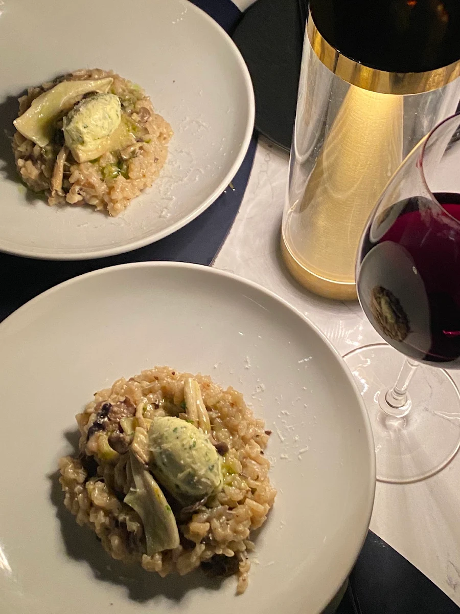 Wild Mushroom Risotto, Strato Melbourne - Bar and Restaurant