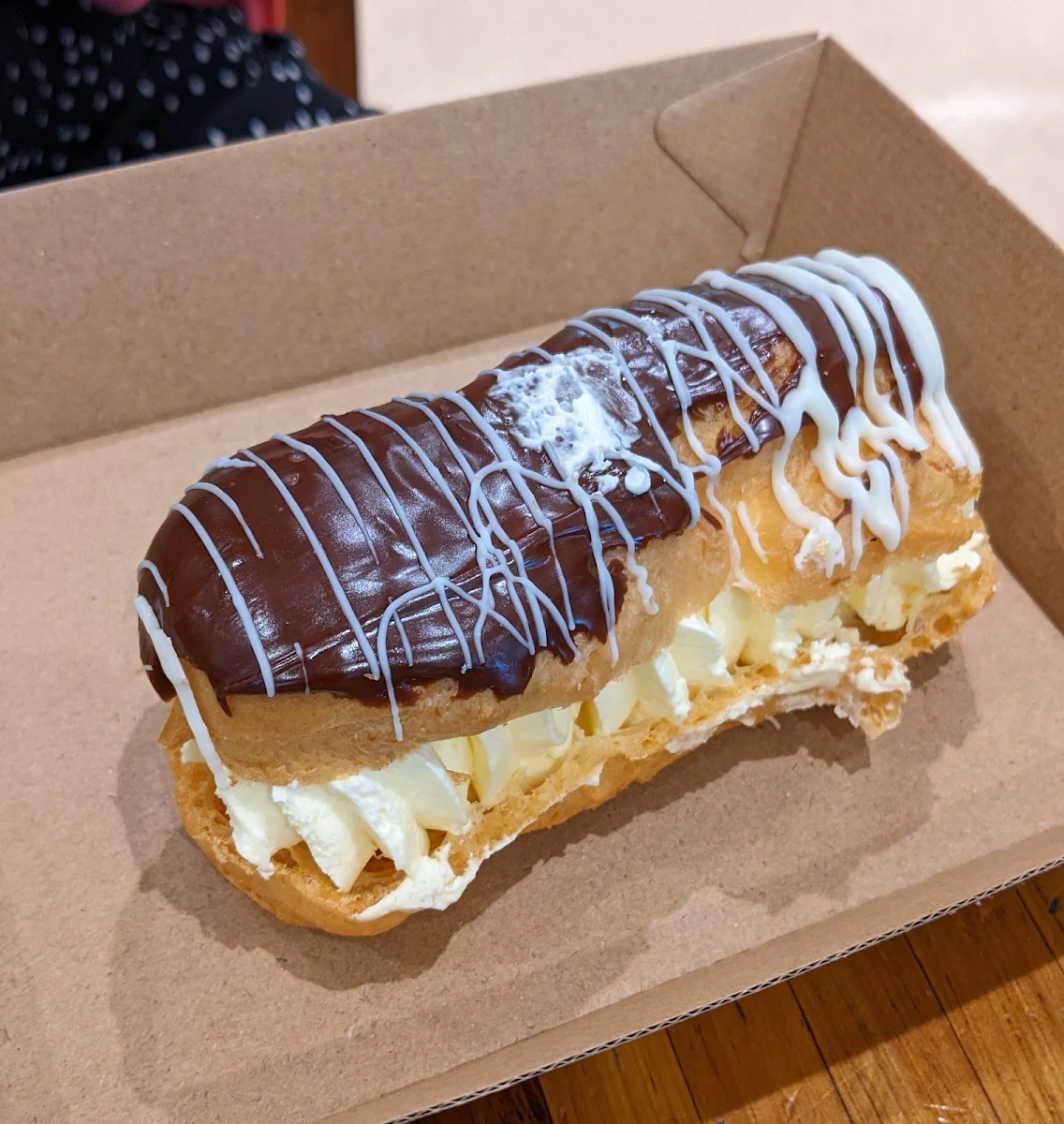 Chocolate Eclair, Beechworth Bakery Beechworth