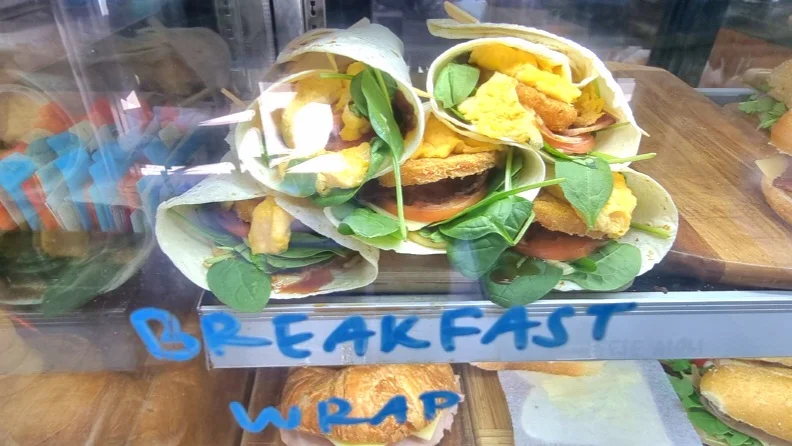 Breakfast Wrap, Twig & Sparrow Cafe