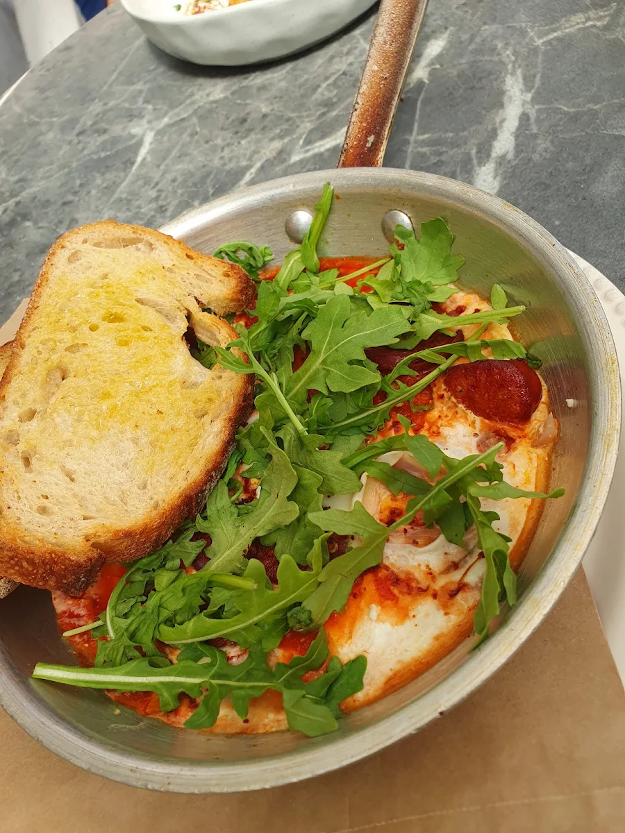 Baked Eggs and Chorizo