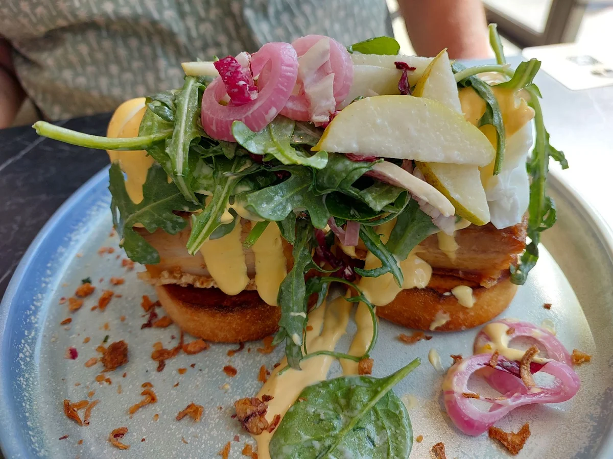 Eggs Benedict with Crispy Pork Belly