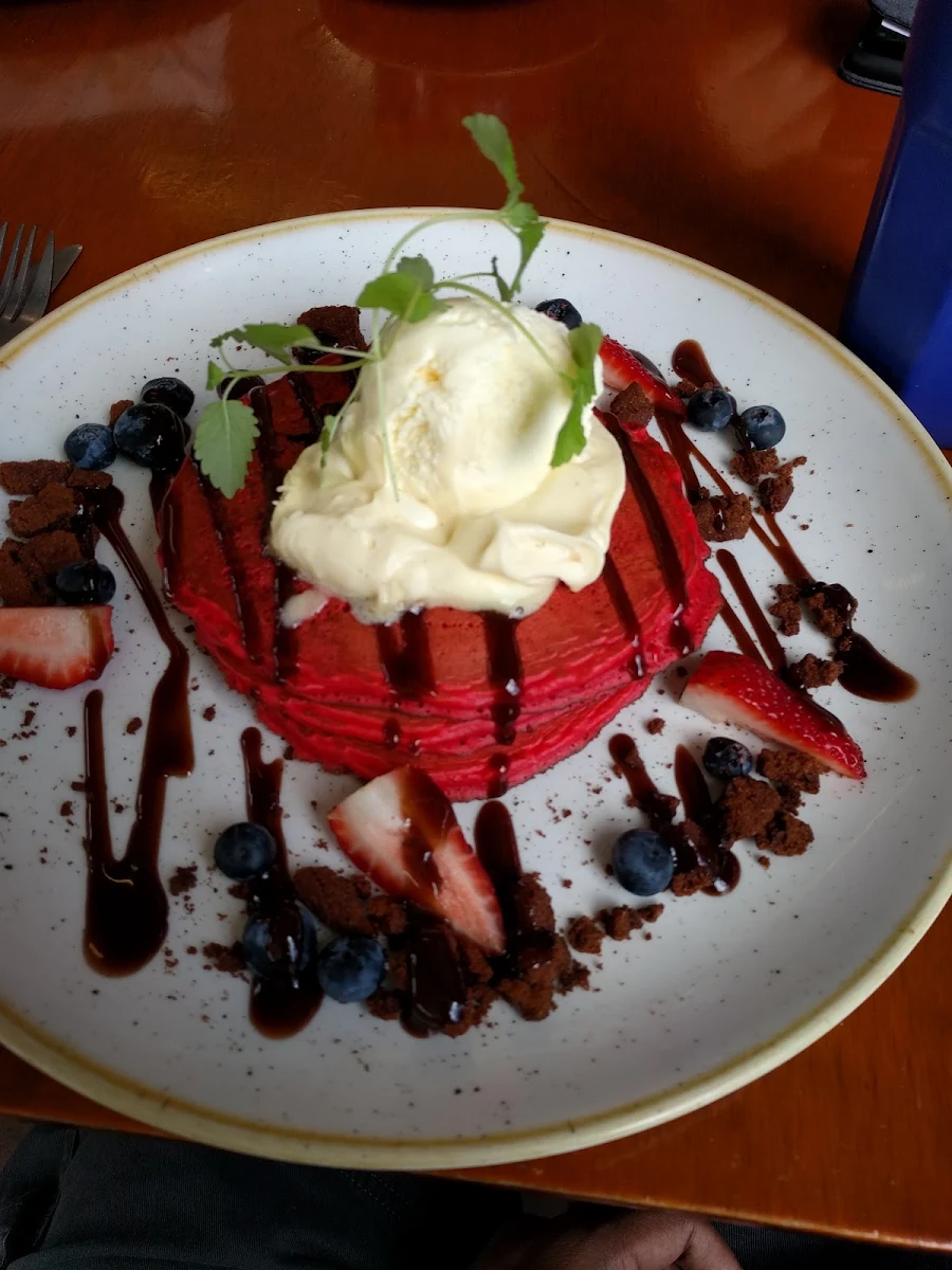 Red Velvet Pancakes