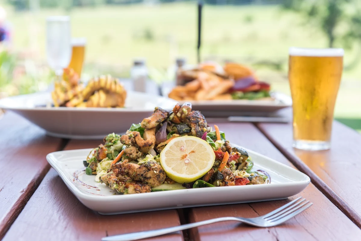 Grilled Chicken Halloumi or Panko-Crumbed Calamari