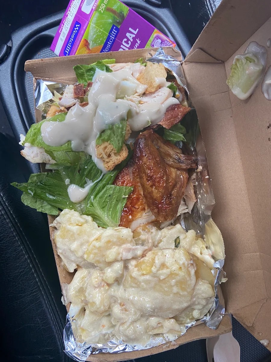 Chicken with Caesar Salad