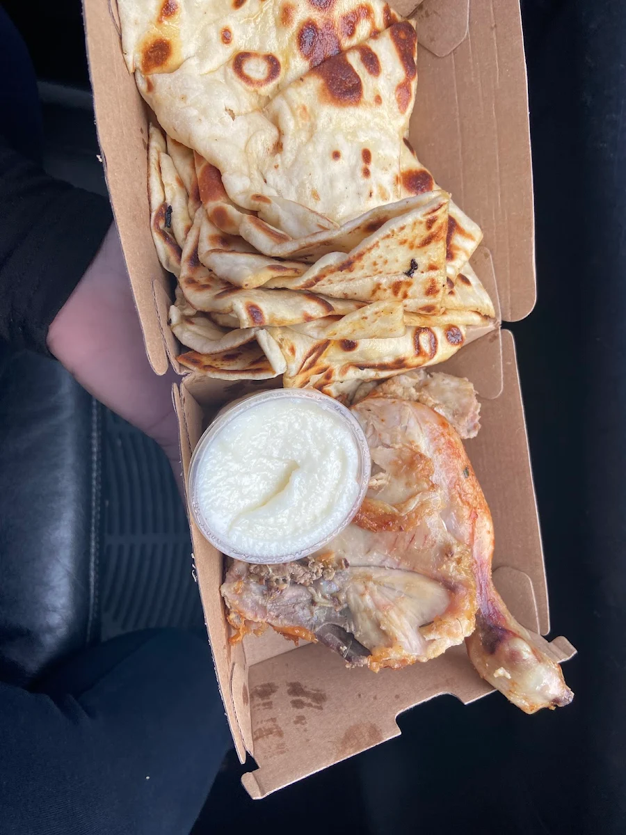 Pita Bread and Garlic Sauce