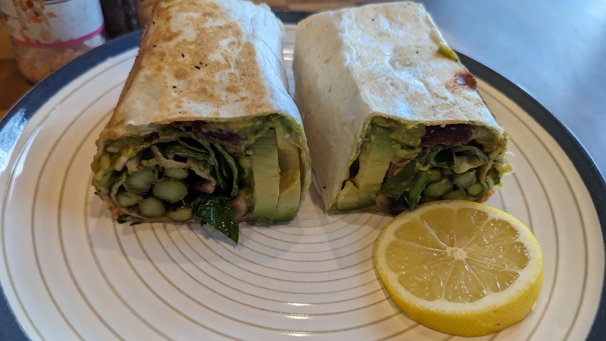 Roasted Vegetable Wrap, Casa Espresso