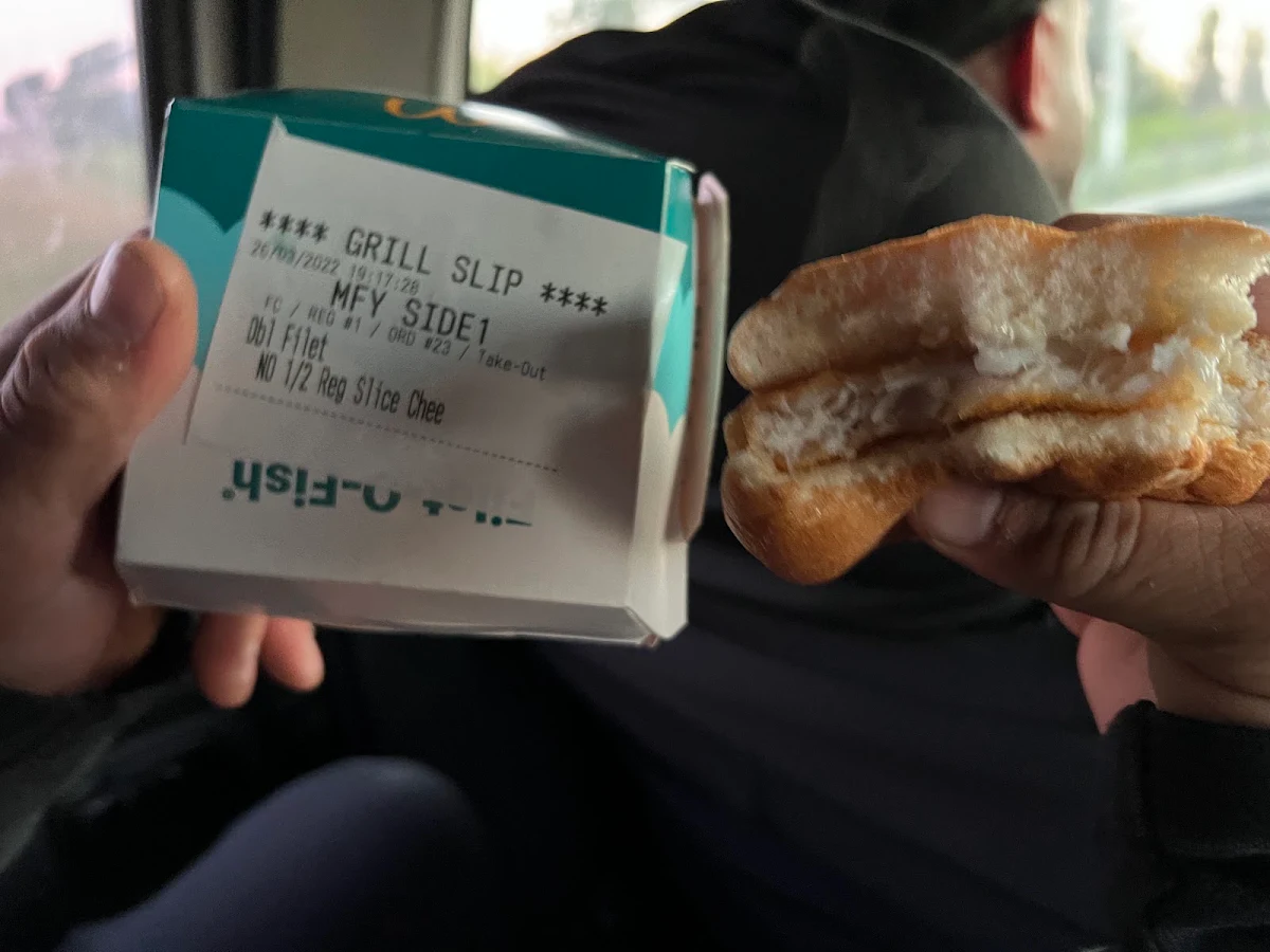 Fish Burger, McDonald's Peninsula Link Southbound