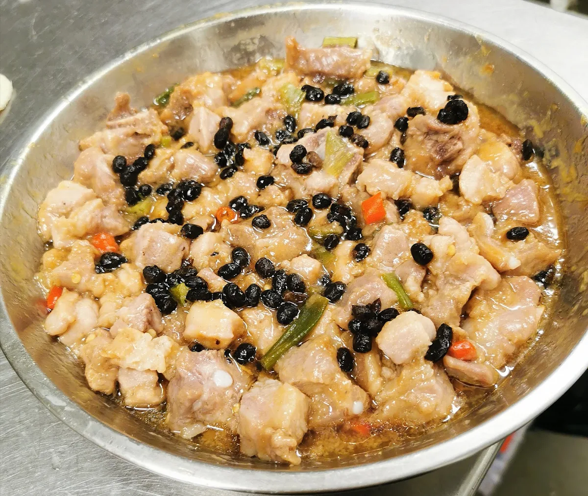 Steamed Pork Ribs Black Bean Sauce