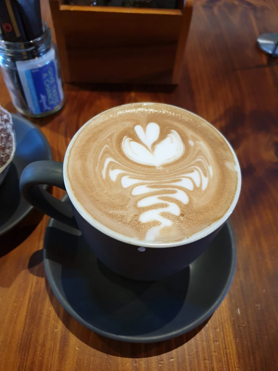Flat White, THE DISPENSARY Coffee · Kitchen · Bar