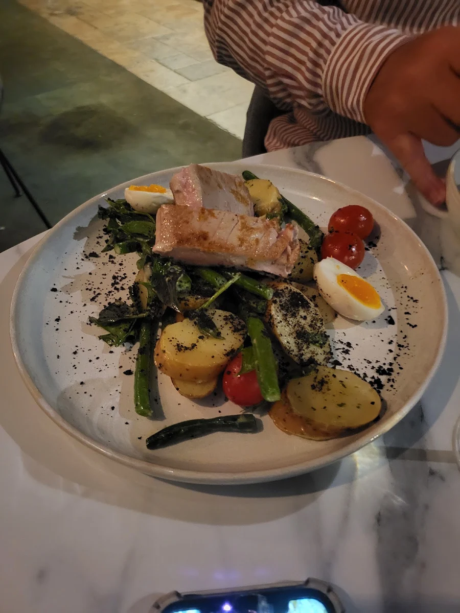 Salmon, THE DISPENSARY Coffee · Kitchen · Bar