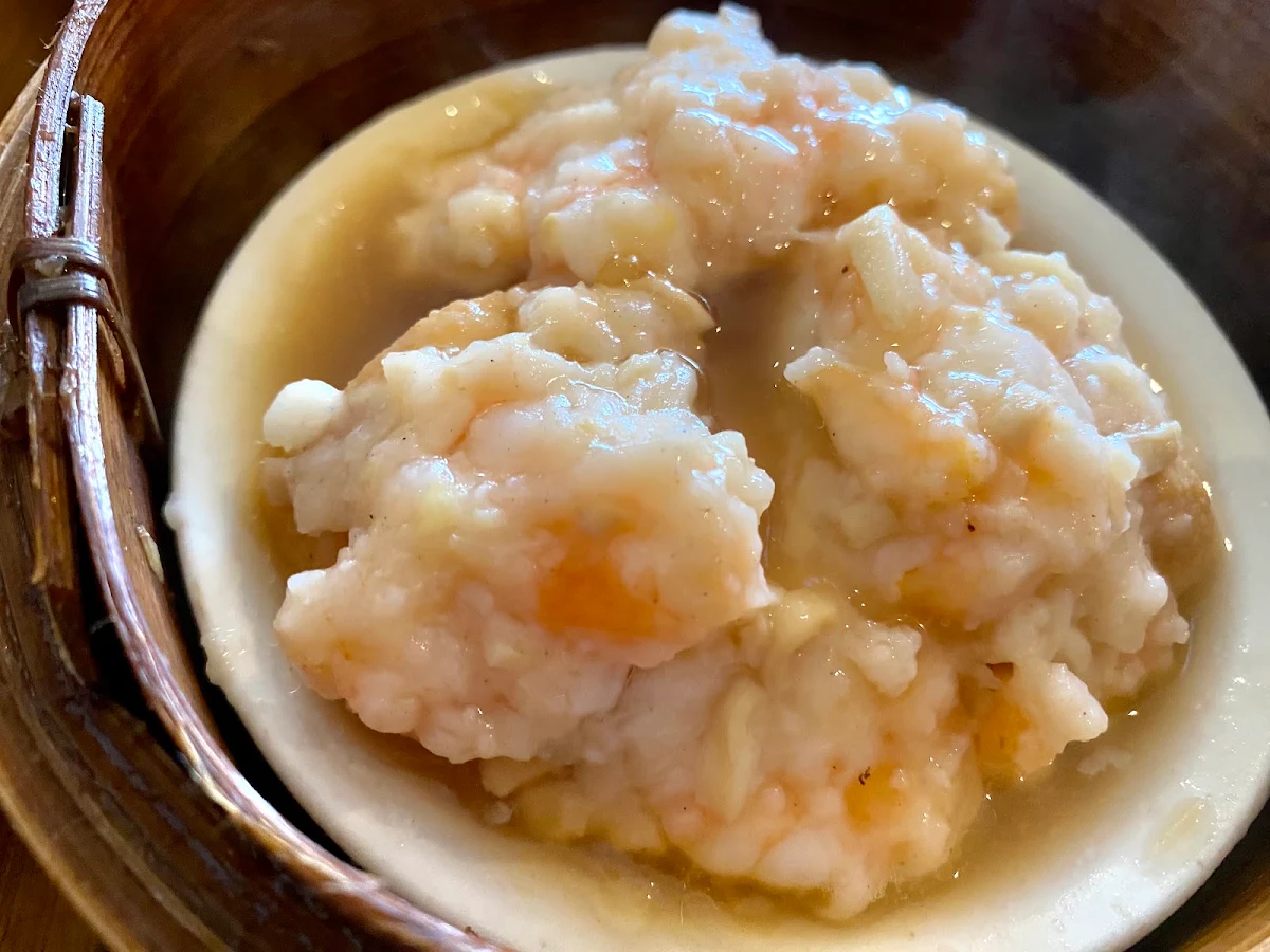 20 Steamed Prawn Ball with Egg Bean Curd