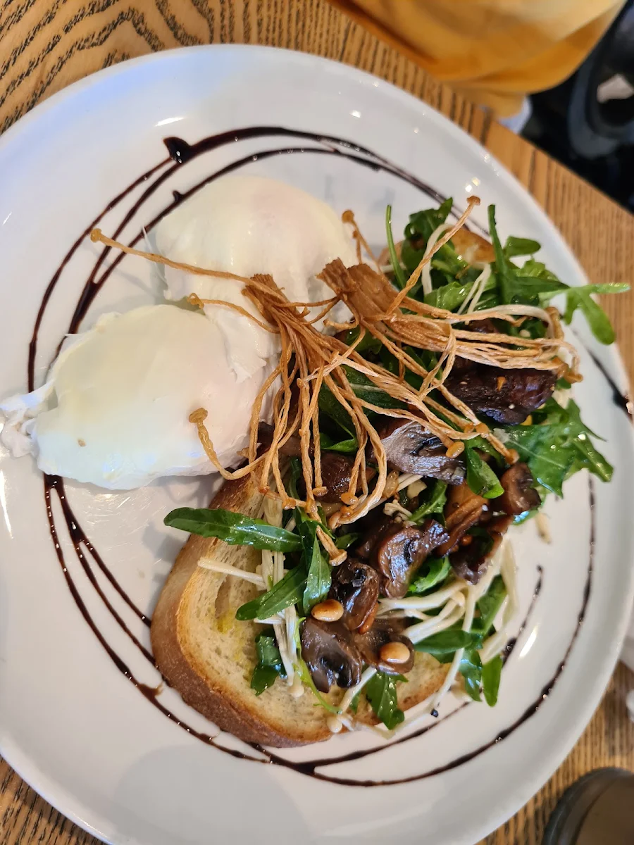 Mushrooms and Poached Eggs