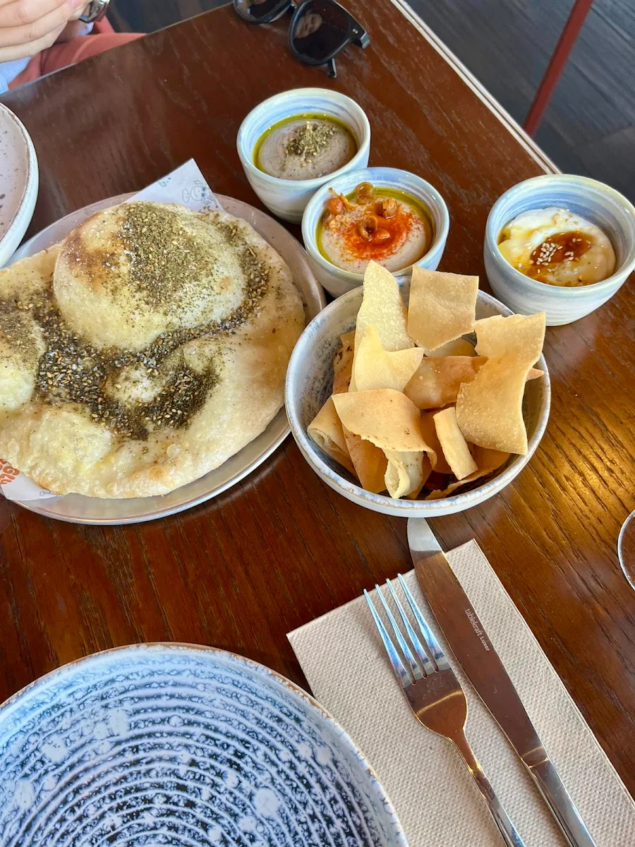 Bread with Assorted Dips, Ugly Baby