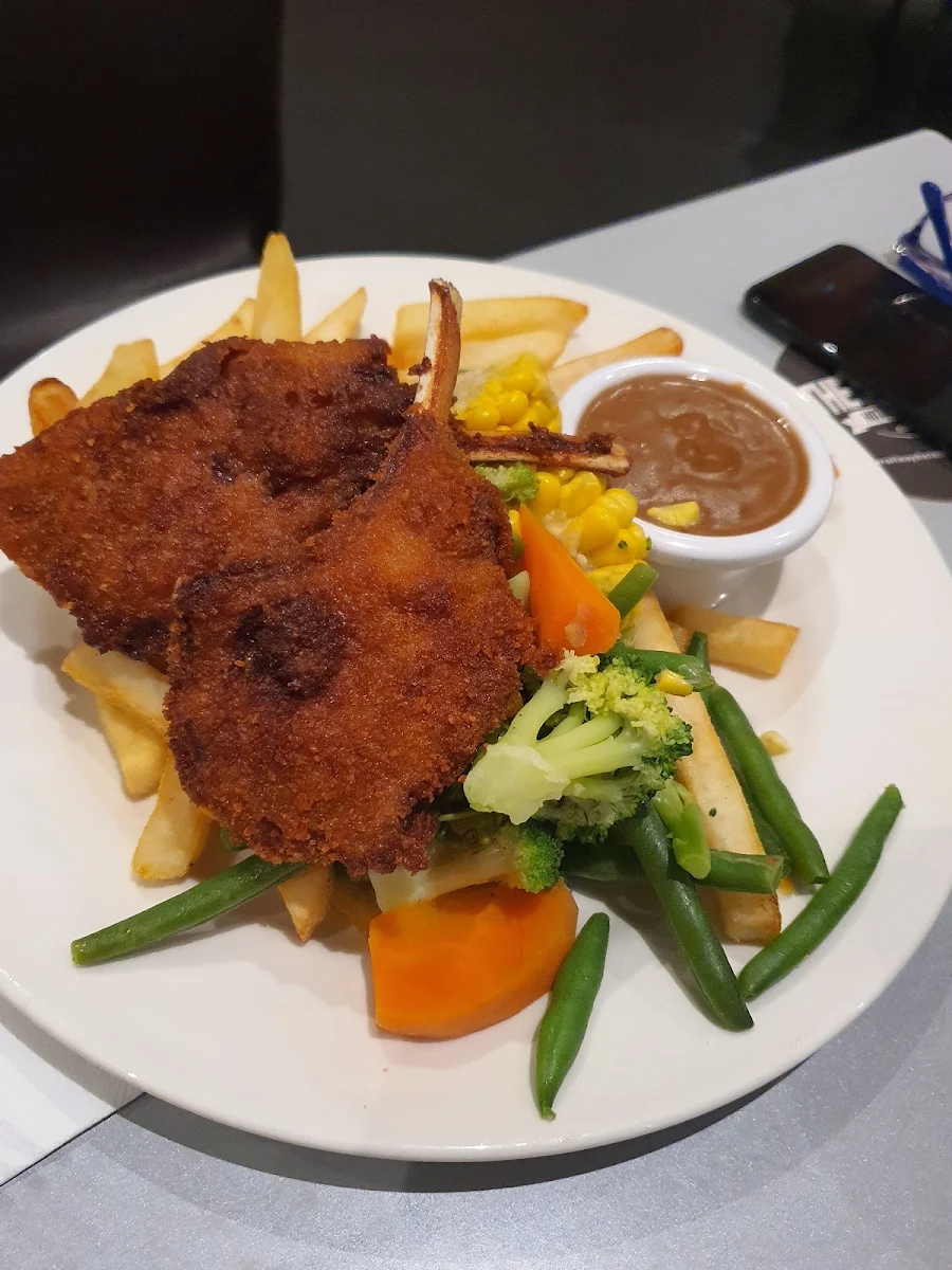 Two Crumbed Lamb Cutlets