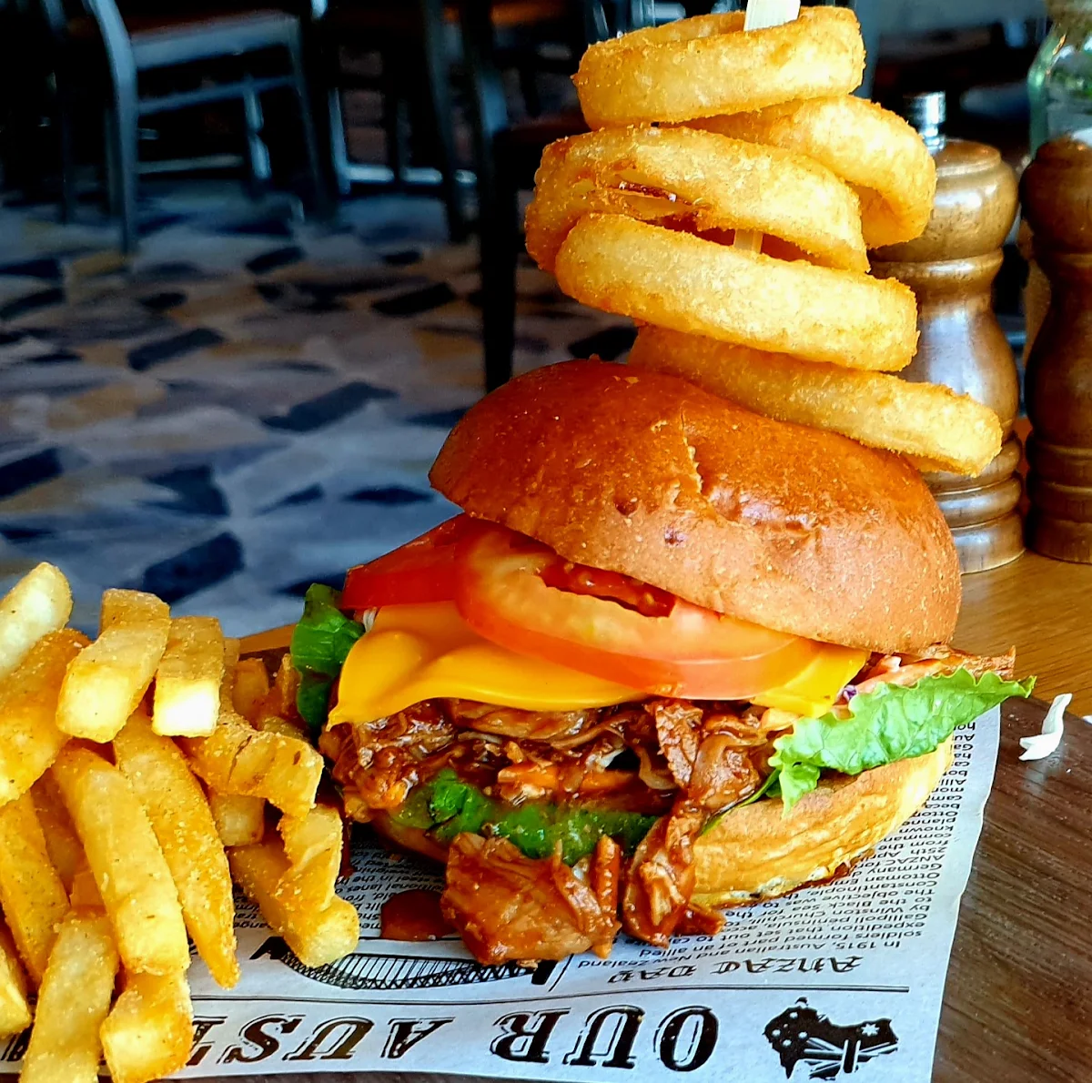 Pulled Pork Burger, The Ox