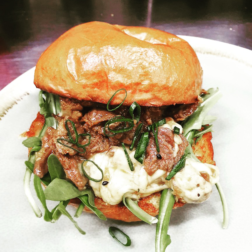 Braised Lamb Shoulder Sandwich