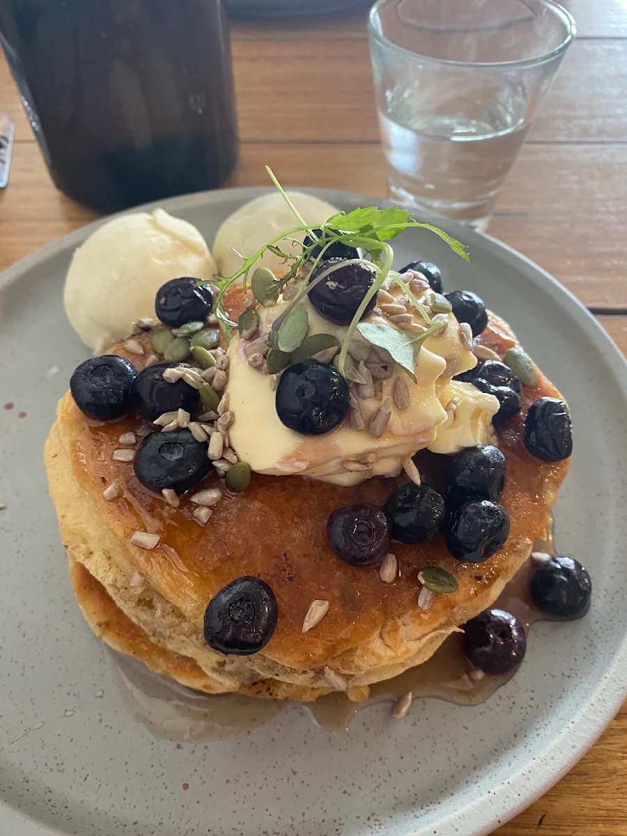 Blueberry Pancake Stack, Yellow Espresso