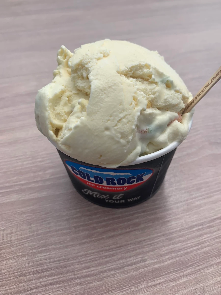 Vanilla Ice Cream with Gummy Bears and Sour Worms