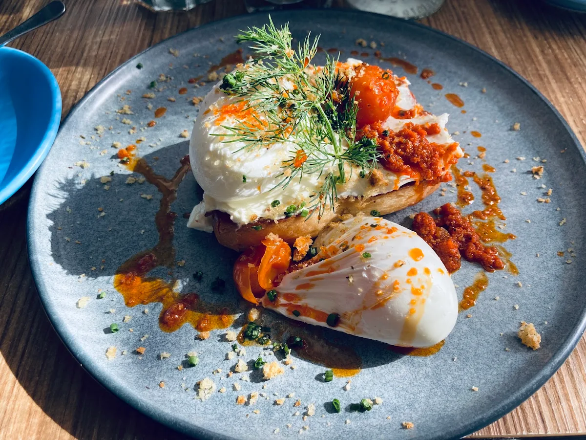 French Toast with Poached Egg