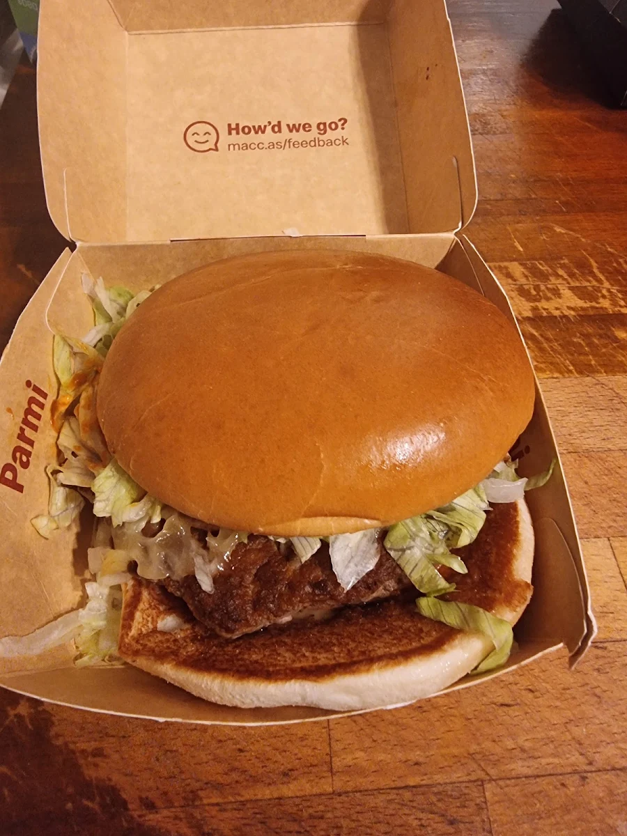 Beef Patty Chick Parmi Burger