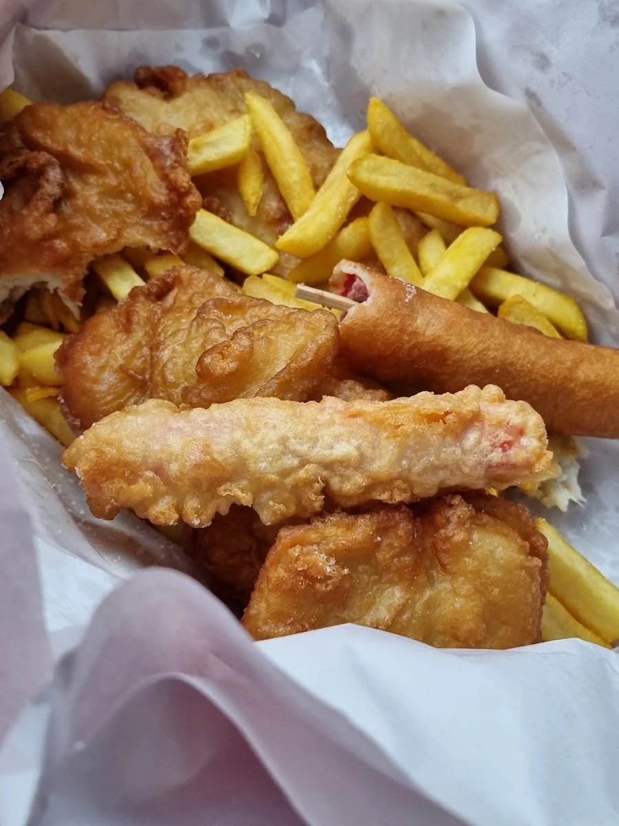 Large Battered Fish, Mac & Myers Takeaway