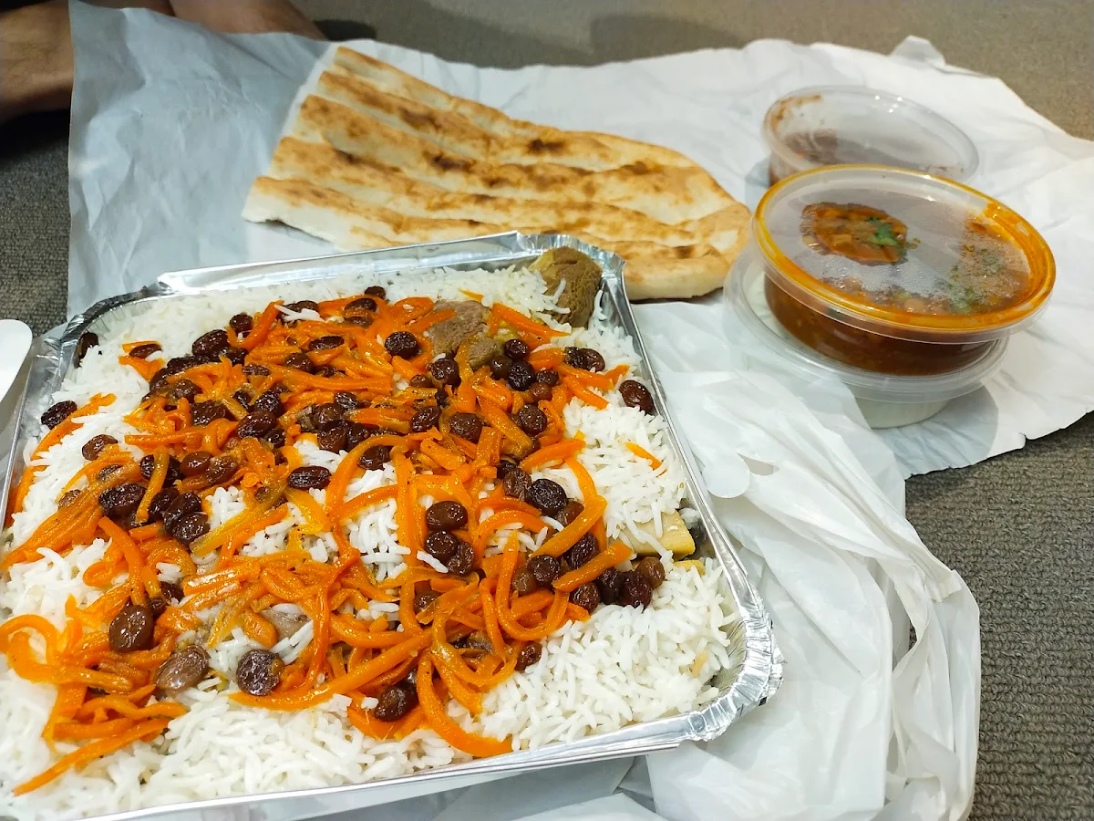 Kabuli Pulao with Lamb Shank