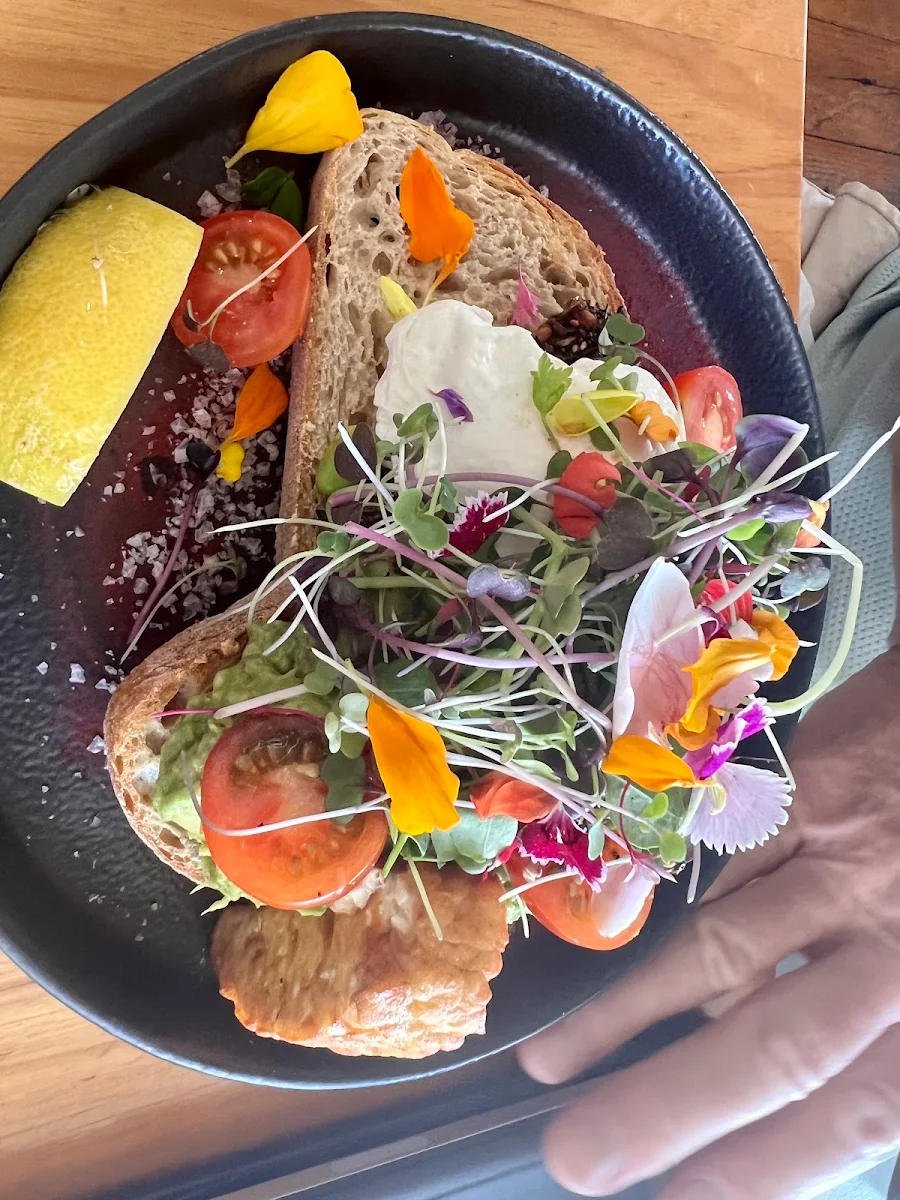 Smashed Avocado, Paulie's Corner Cafe