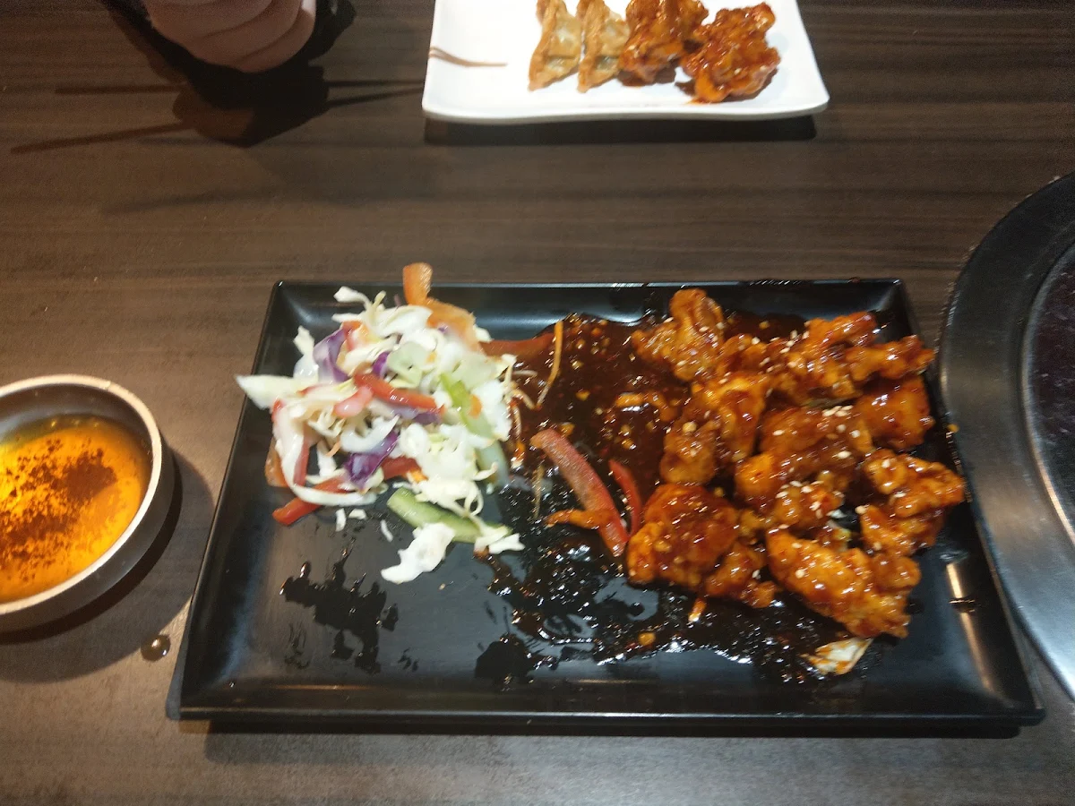 Popcorn Chicken with Honey Chilli Sauce