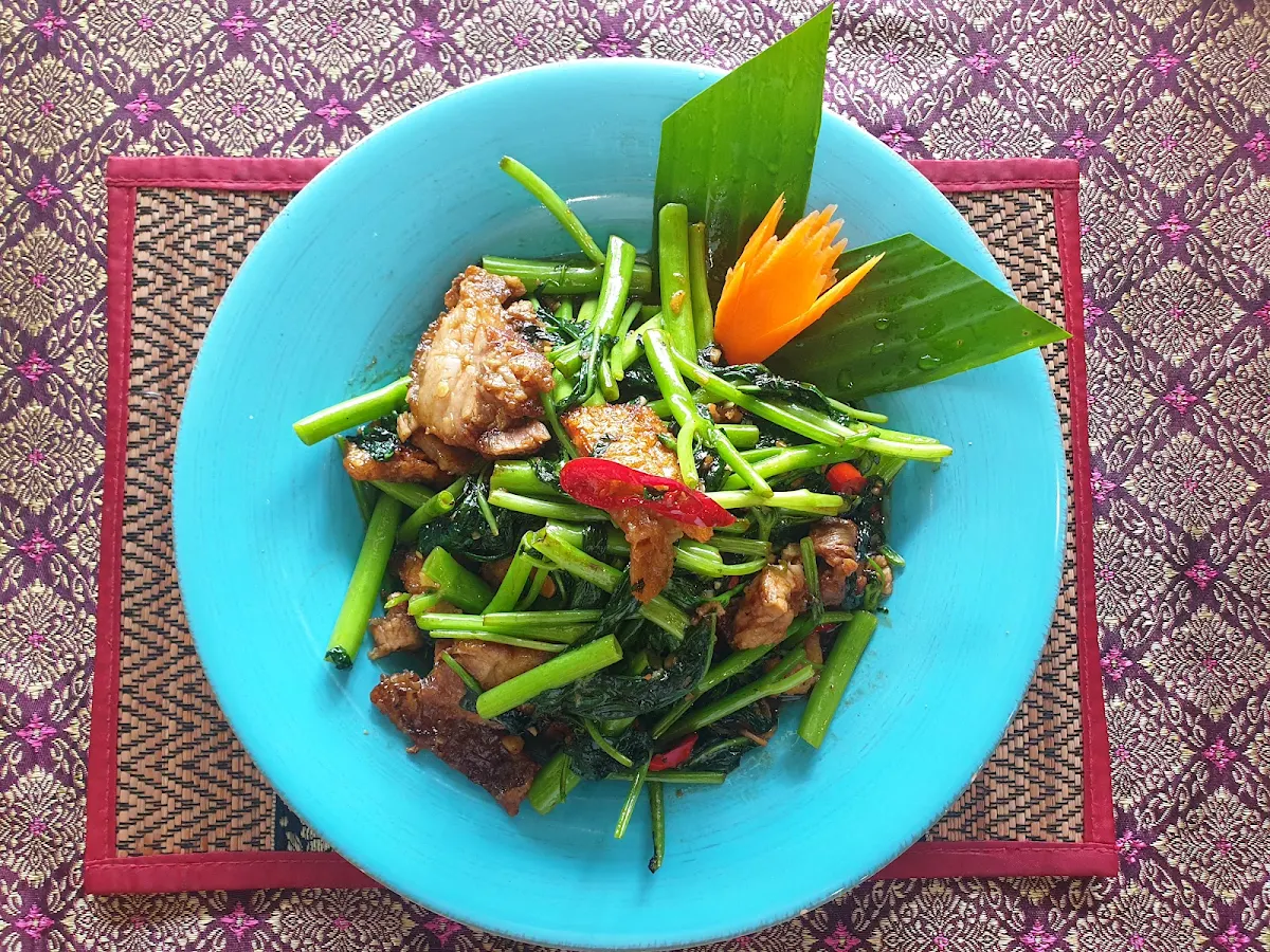 Thai Stir Fried Morning Glory Kangkong
