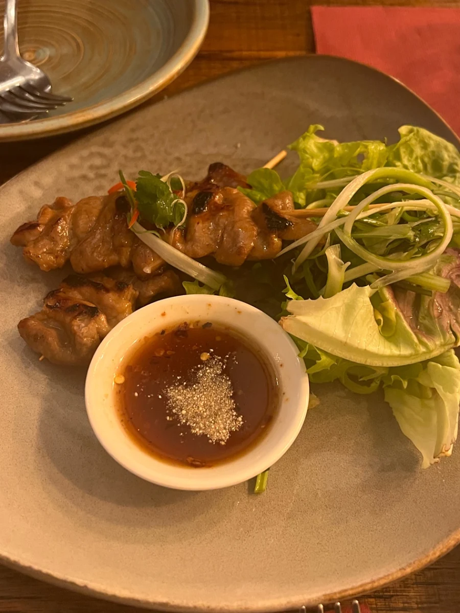 Fried Pork Skewers, Maysa Thai Wolli Creek