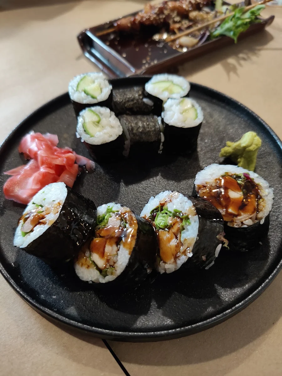 Cucumber Roll & Chicken Teriyaki Roll