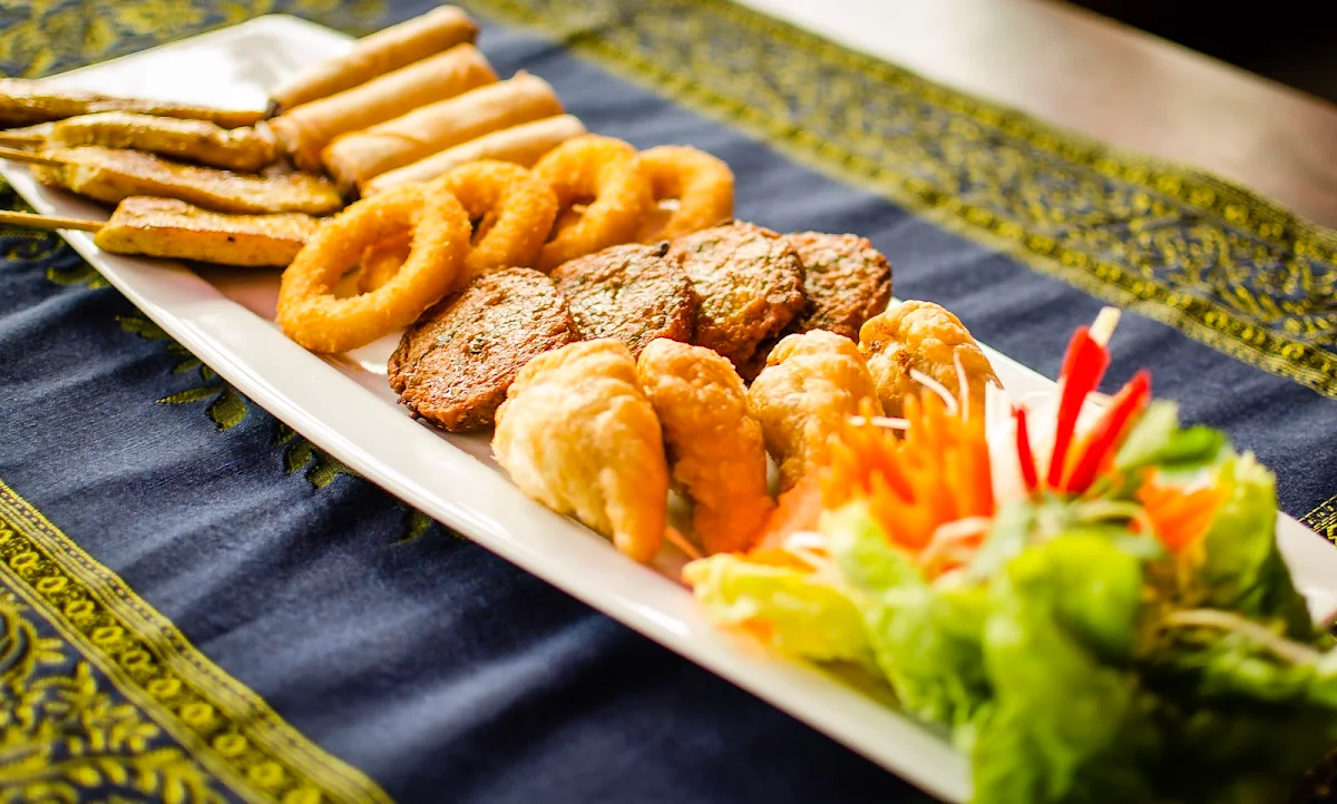 Mixed Appetizer Platter, House Of Siam Thai Restaurant