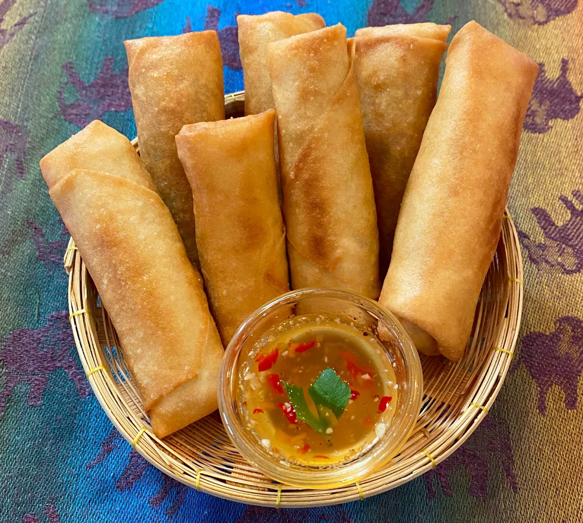 Vegetable Spring Rolls, House Of Siam Thai Restaurant